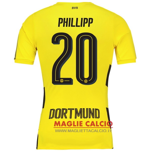 maglietta borussia dortmund 2017-2018 phillipp 20 prima